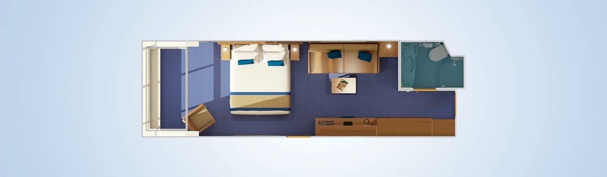 Scenic Ocean View floor plan, Carnival Conquest