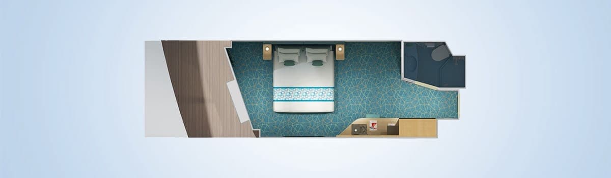 Cloud 9 Spa Ocean View (Walkway View) floor plan, Carnival Panorama