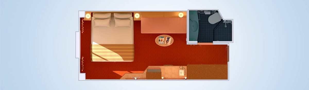 Ocean View floor plan, Carnival Pride