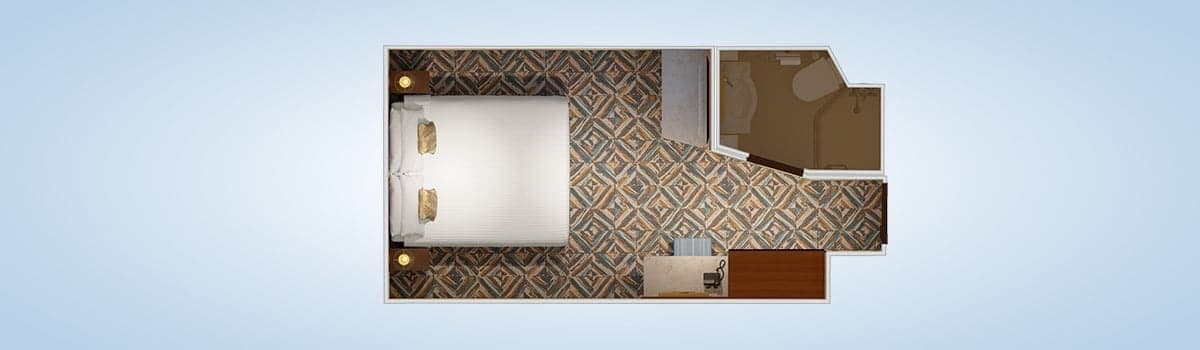 Terrazza Interior floor plan, Carnival Venezia