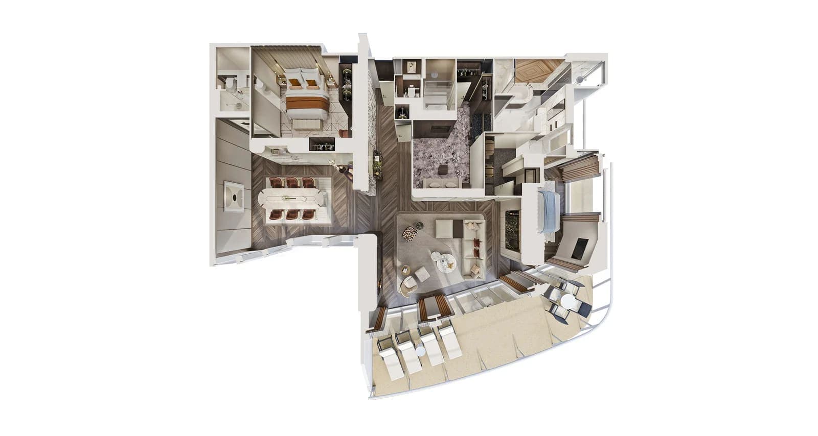The Haven Premier Owner's Suite with Large Balcony floor plan, Norwegian Bliss