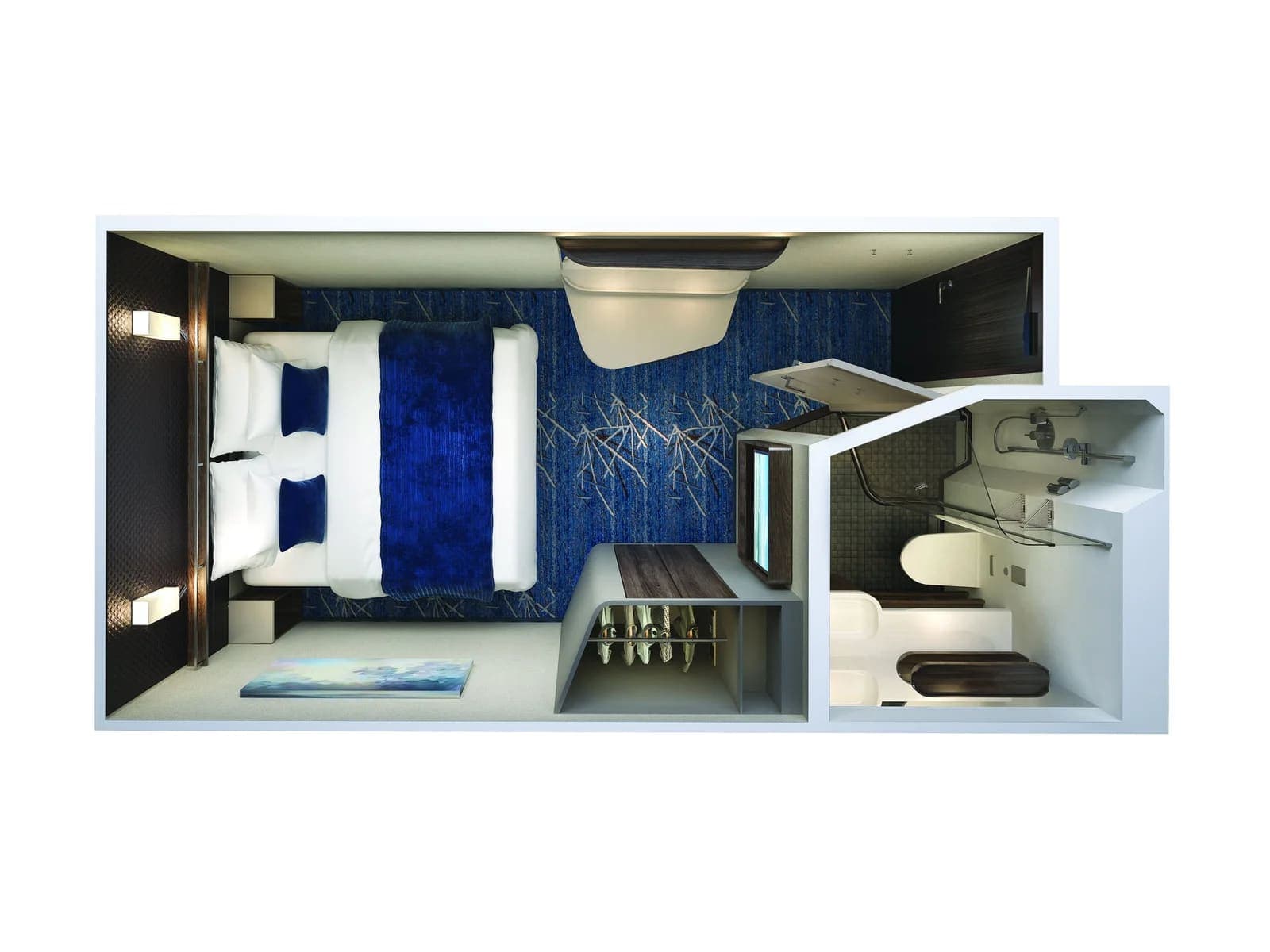 Family Inside floor plan, Norwegian Encore