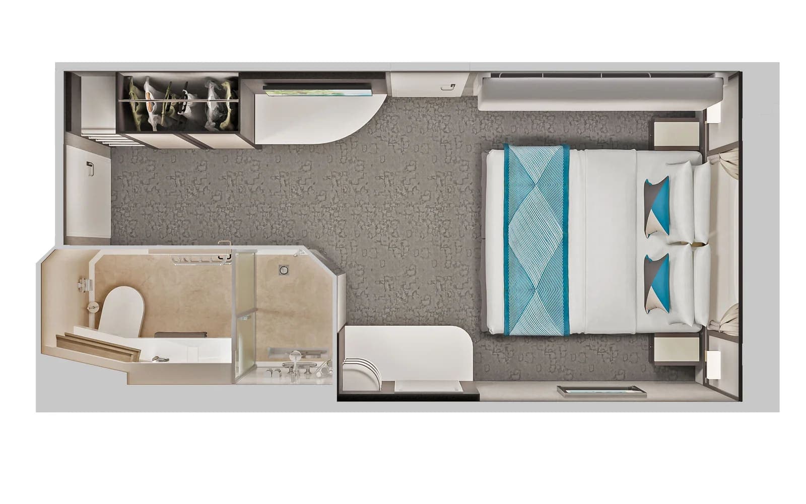 Family Oceanview floor plan, Norwegian Pearl