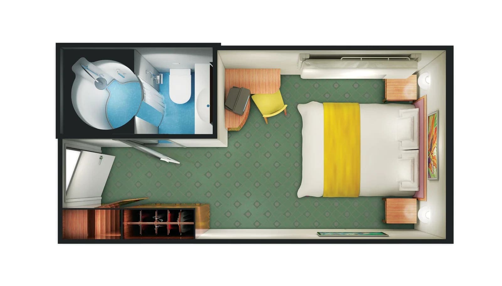Inside floor plan, Norwegian Sun