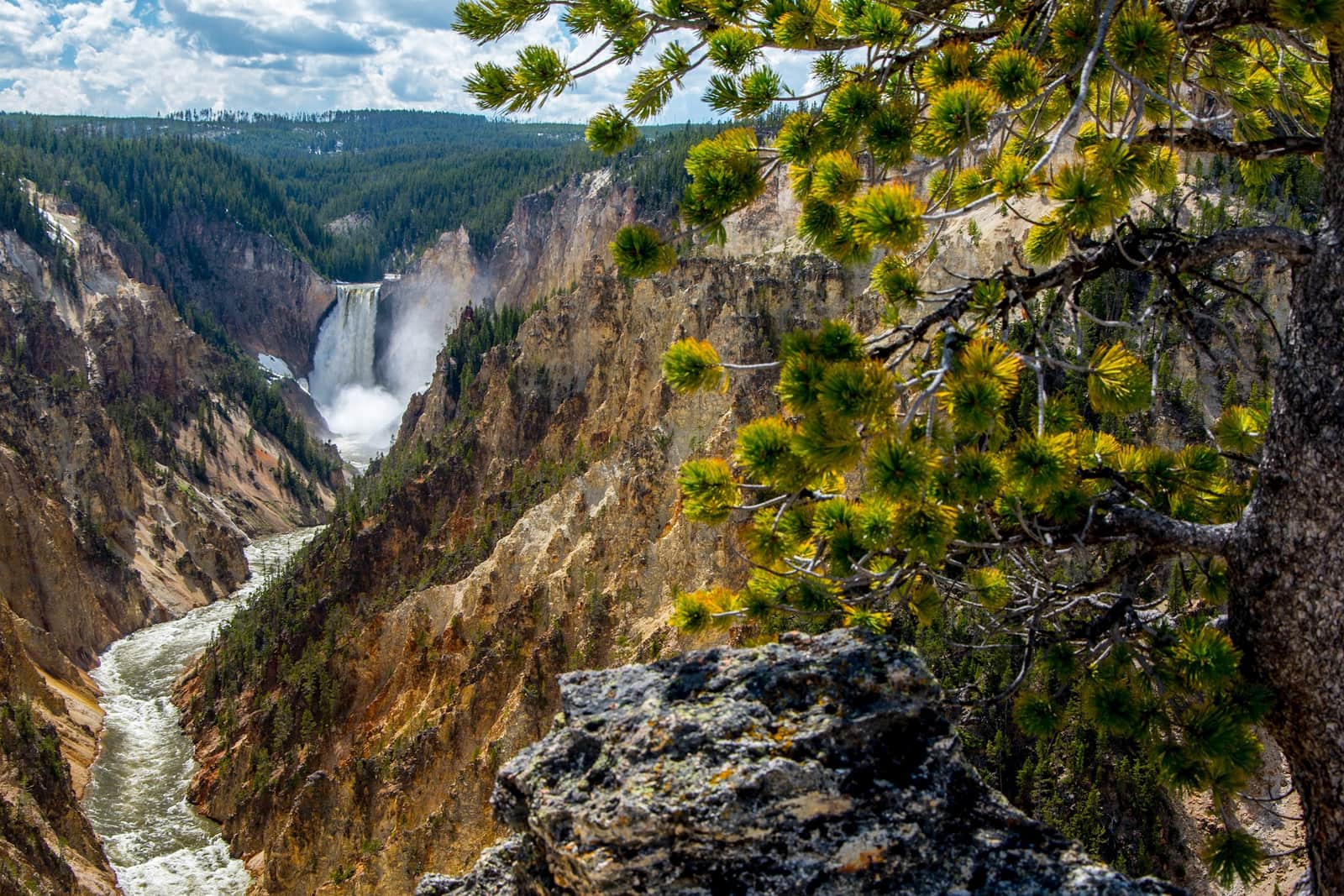 Lower Yellowstone Falls, Yellowstone National Park, USA