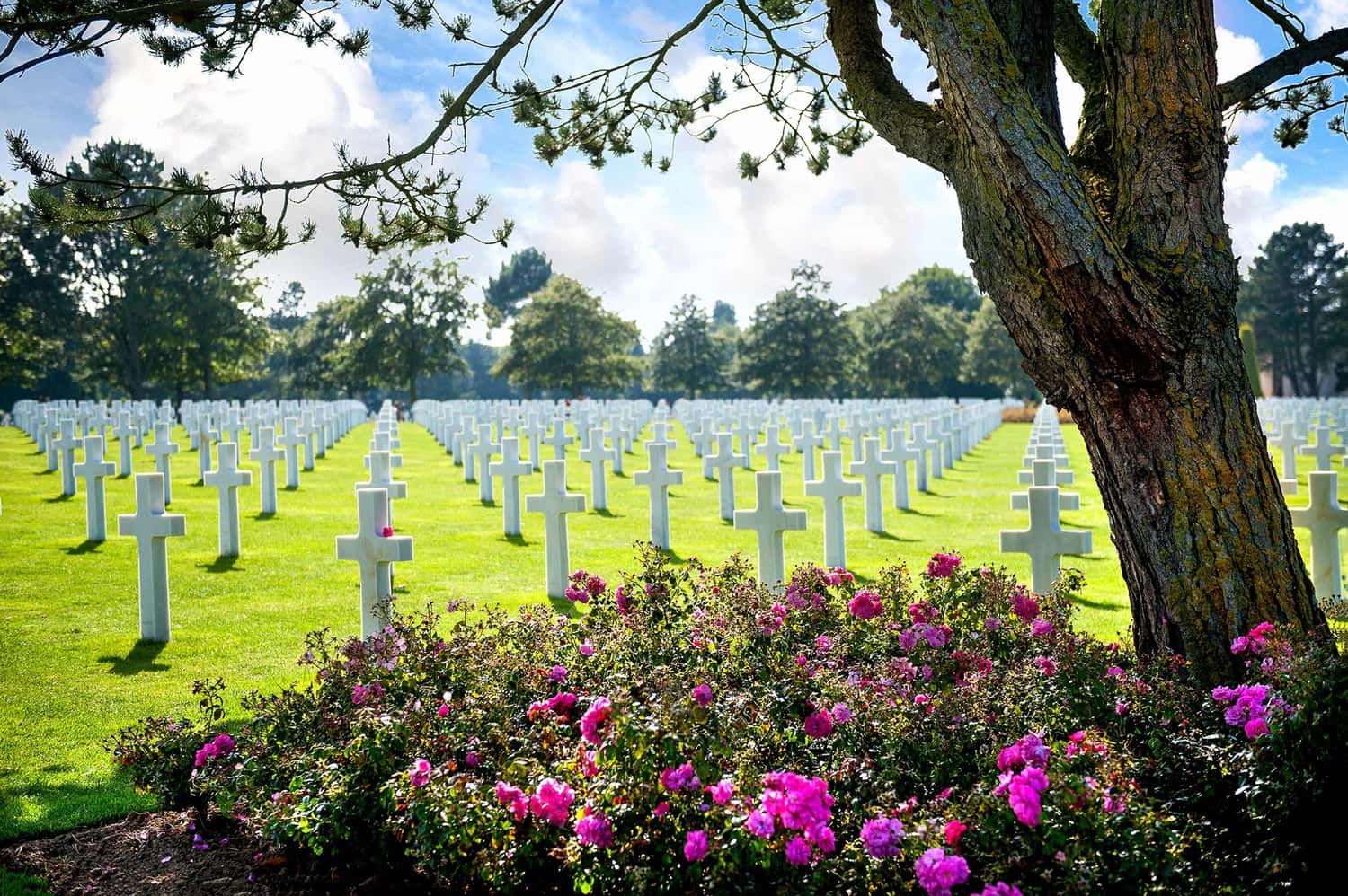 American World War II Cemetery in Normandy, France