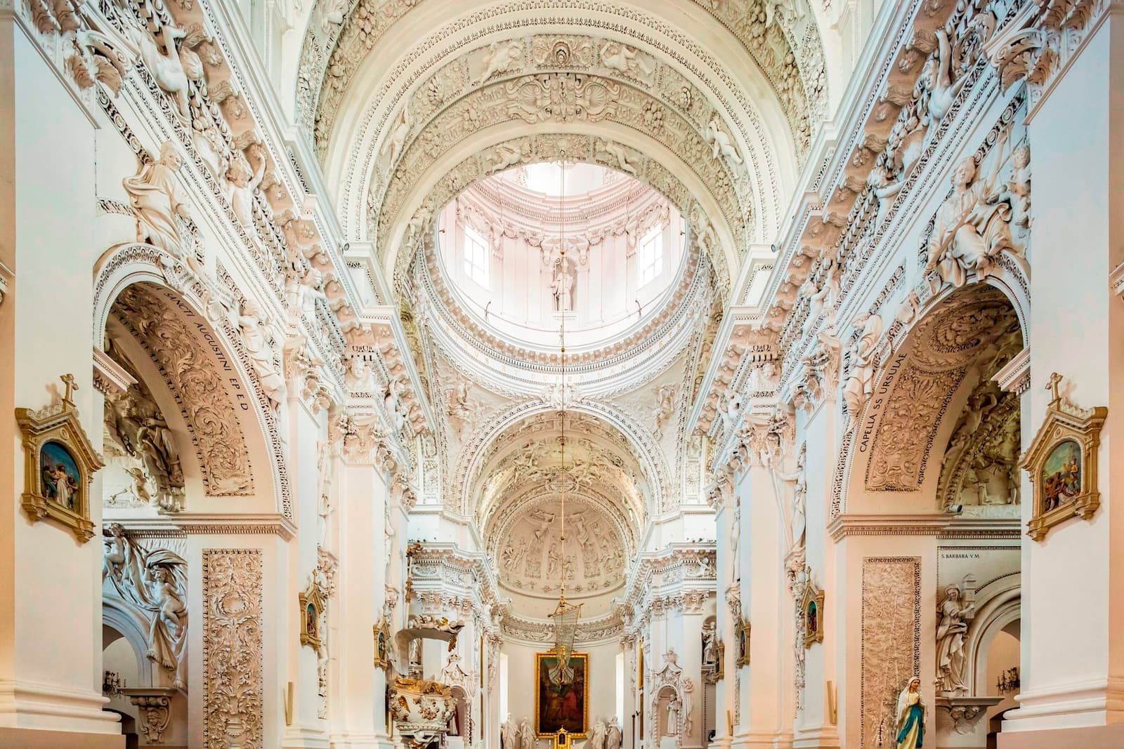 St. Peter and St Paul baroque church in Vilnius, Lithuania