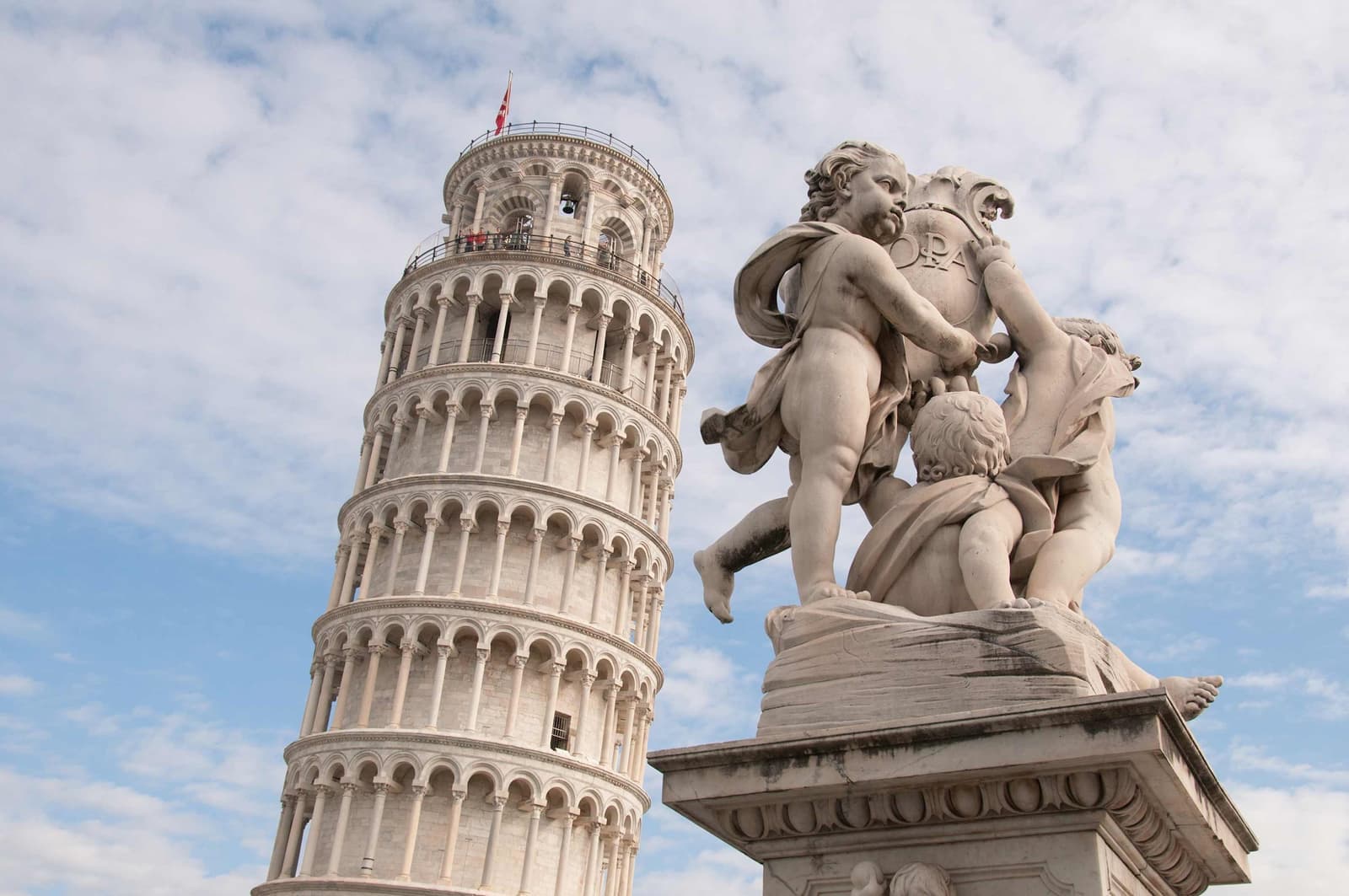 The Leaning Tower of Pisa in Italy