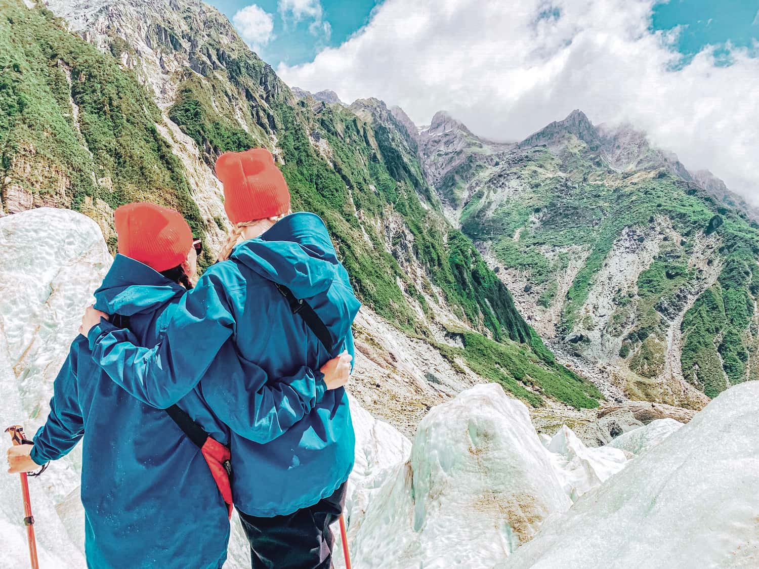 Travellers on Franz Josef Glacier, New Zealand