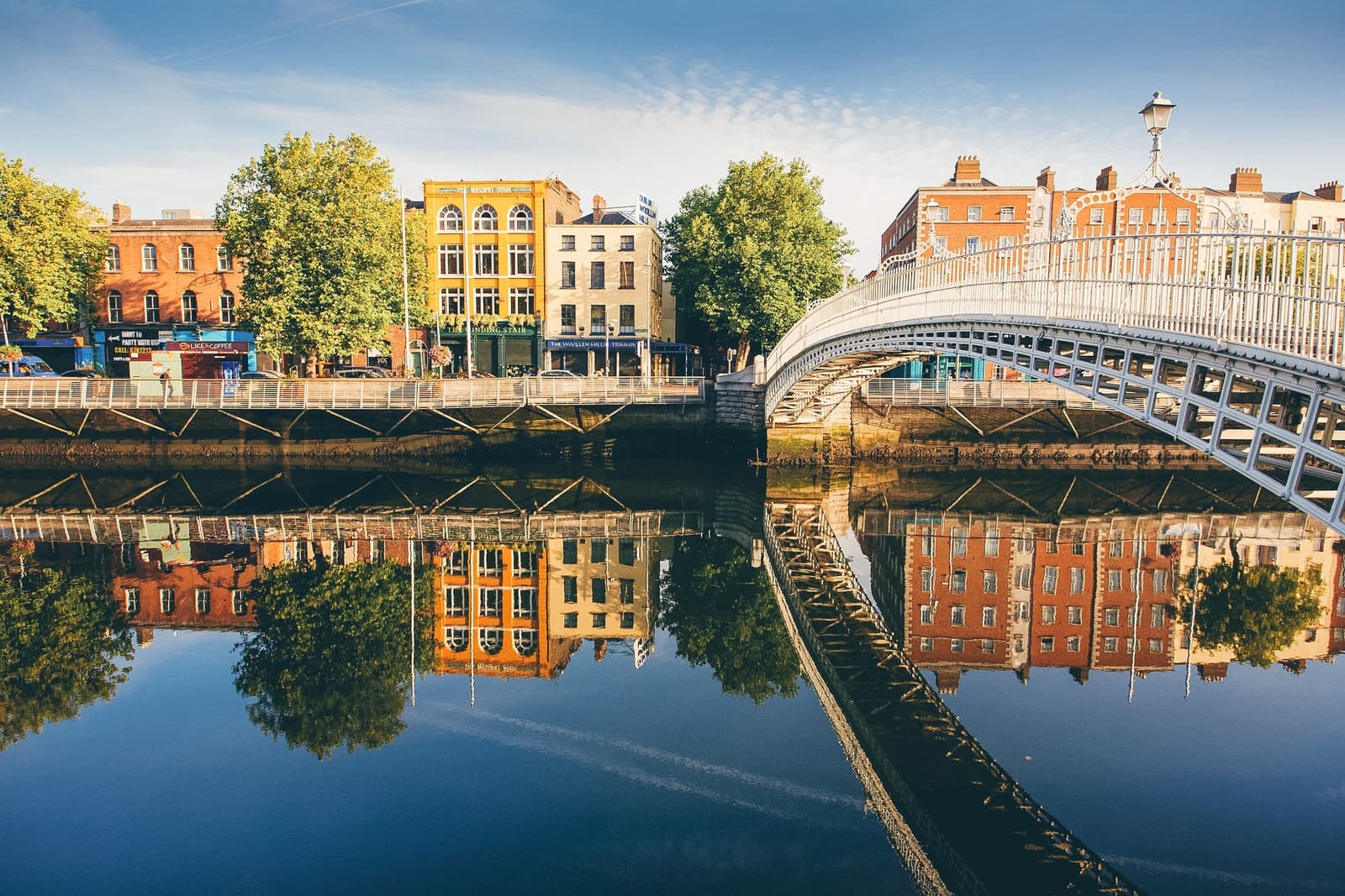 Ha'Penny Bridge in Dublin, Ireland