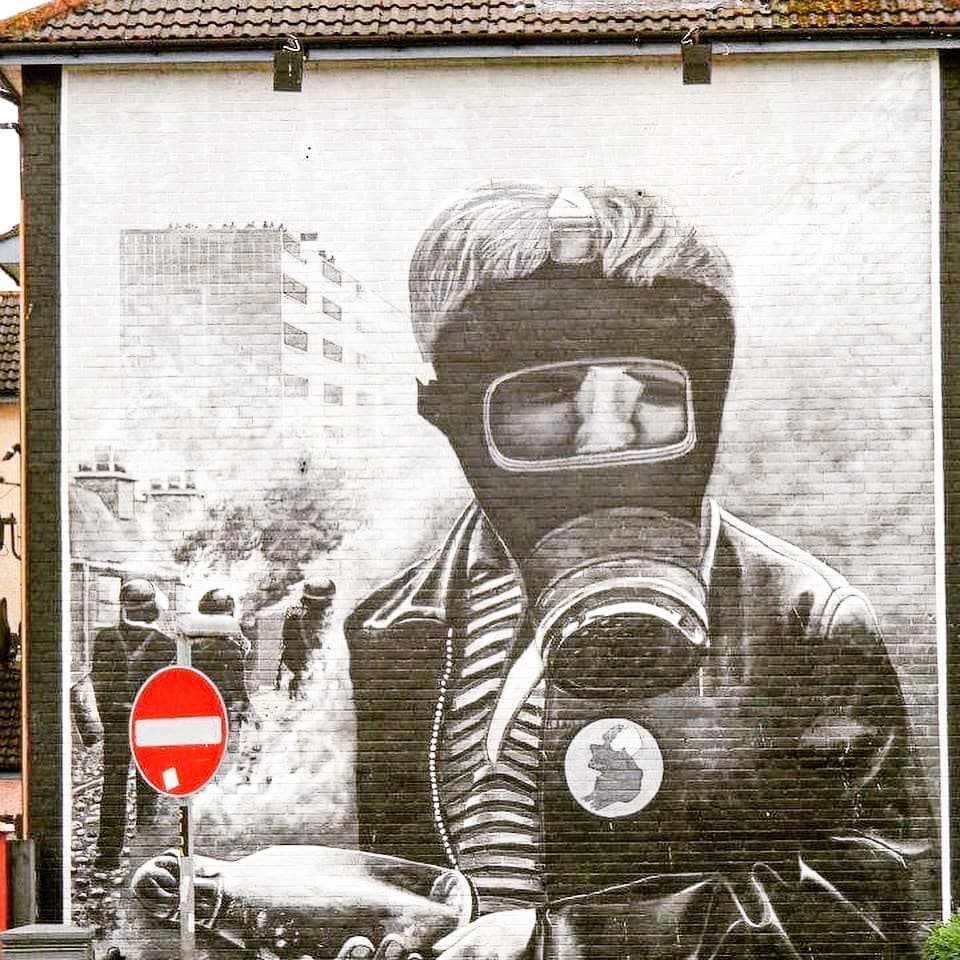 A mural in Londonderry, Northern Ireland