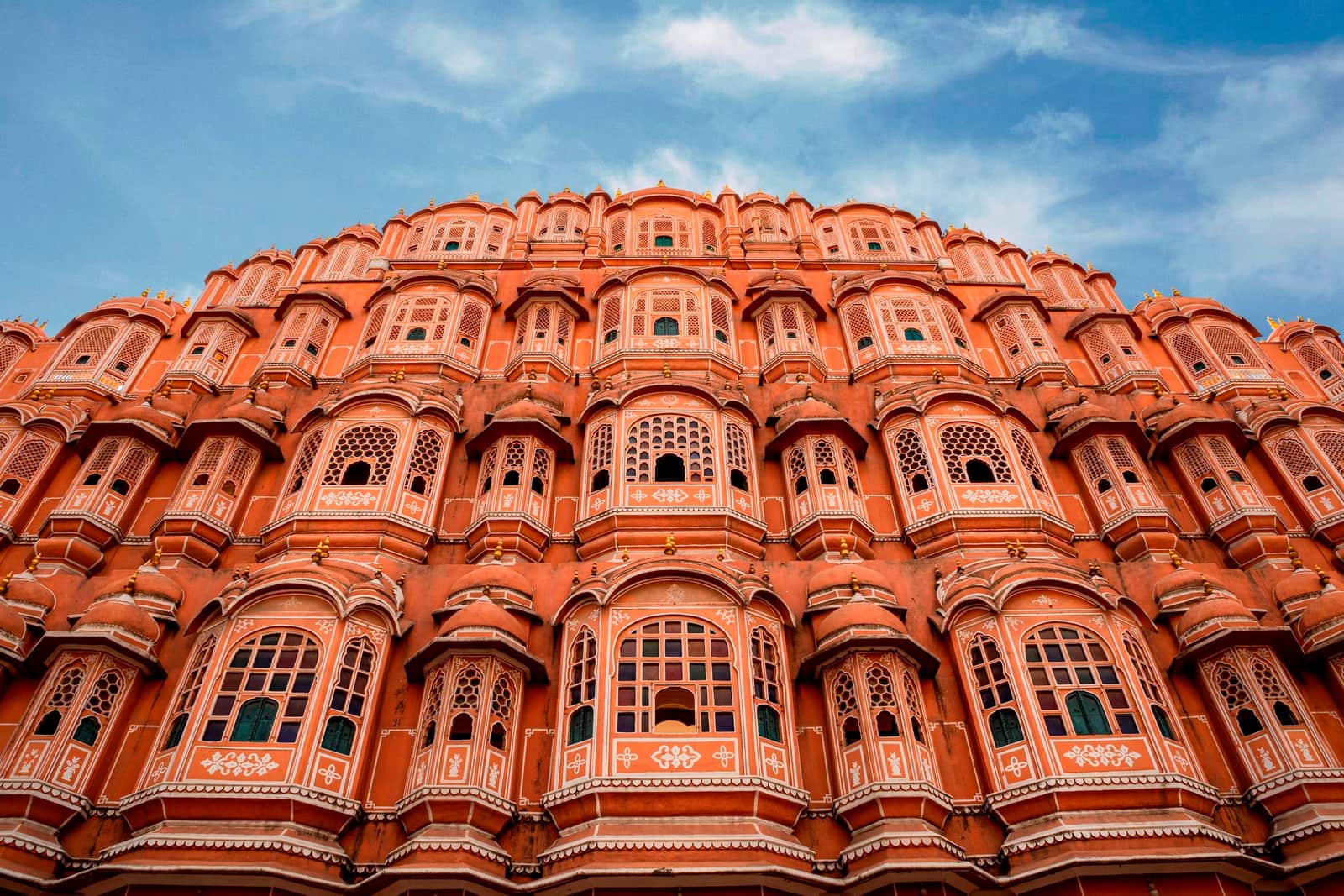 View of Palace of Winds in Jaipur, India