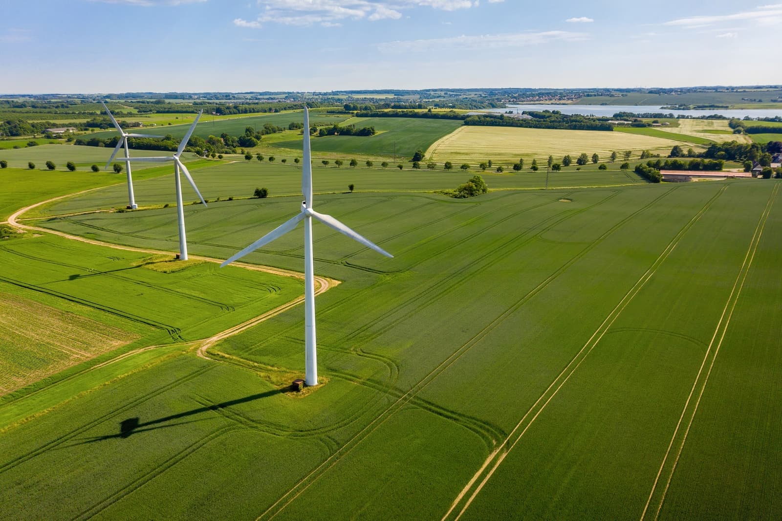 Wind turbines in Aarhus, Denmark