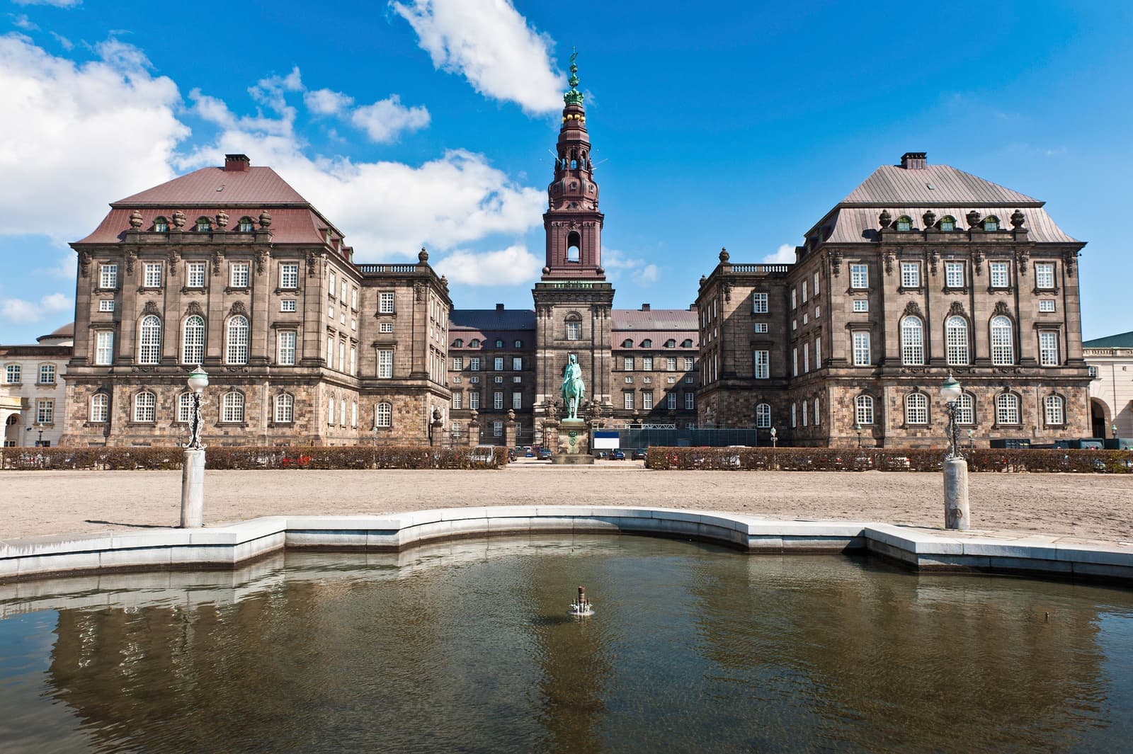 The Christiansborg Palace in Copenhagen, Denmark