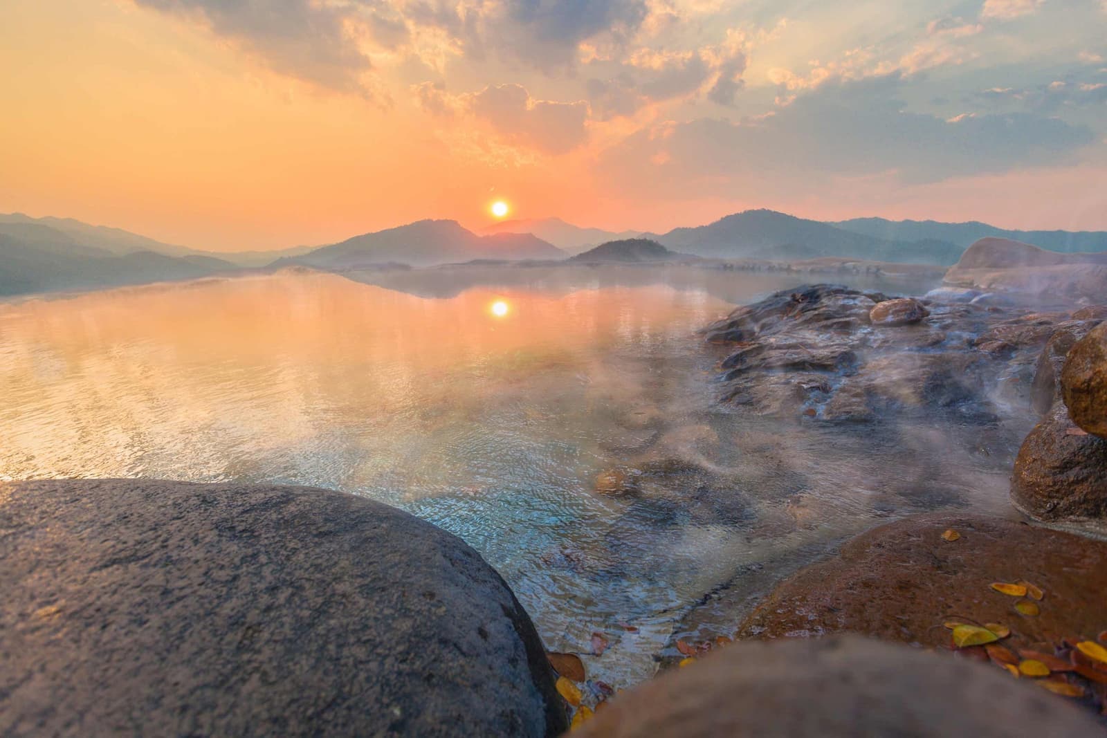 Mae Kajan Hot Spring in Chiang Rai, Thailand