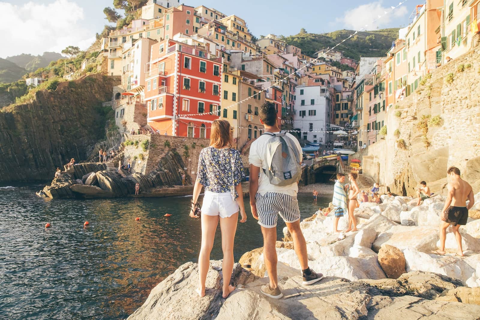 A viewing point in the Cinque Terre, Italy