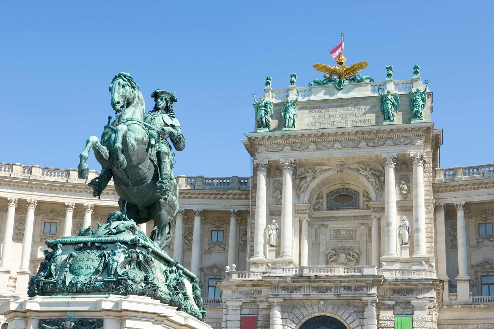 The Statue of Prince Eugen of Savoy in Vienna, Austria