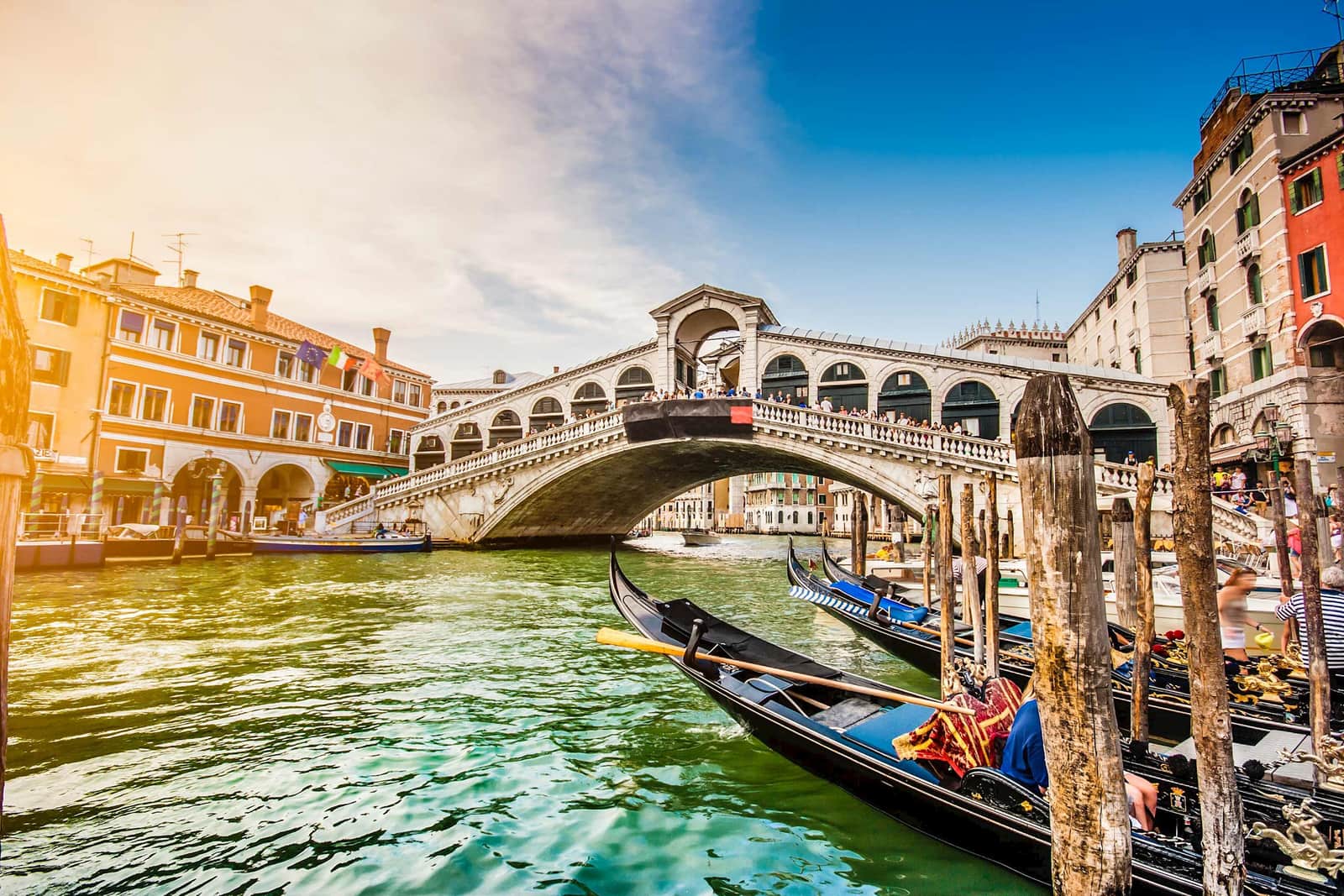 The Rialto Bridge in Venice, Italy