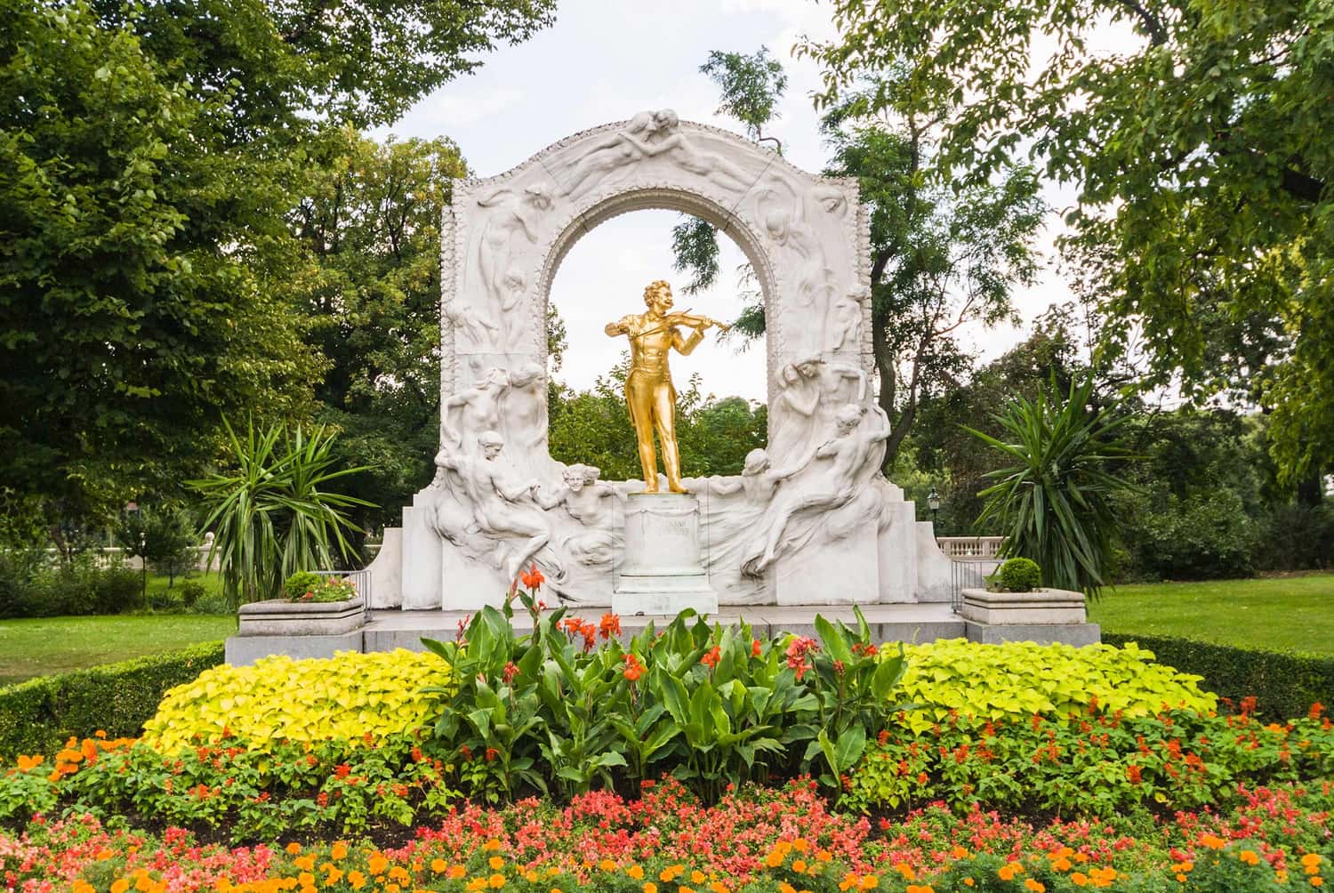 The Strauss Monument in Vienna, Austria
