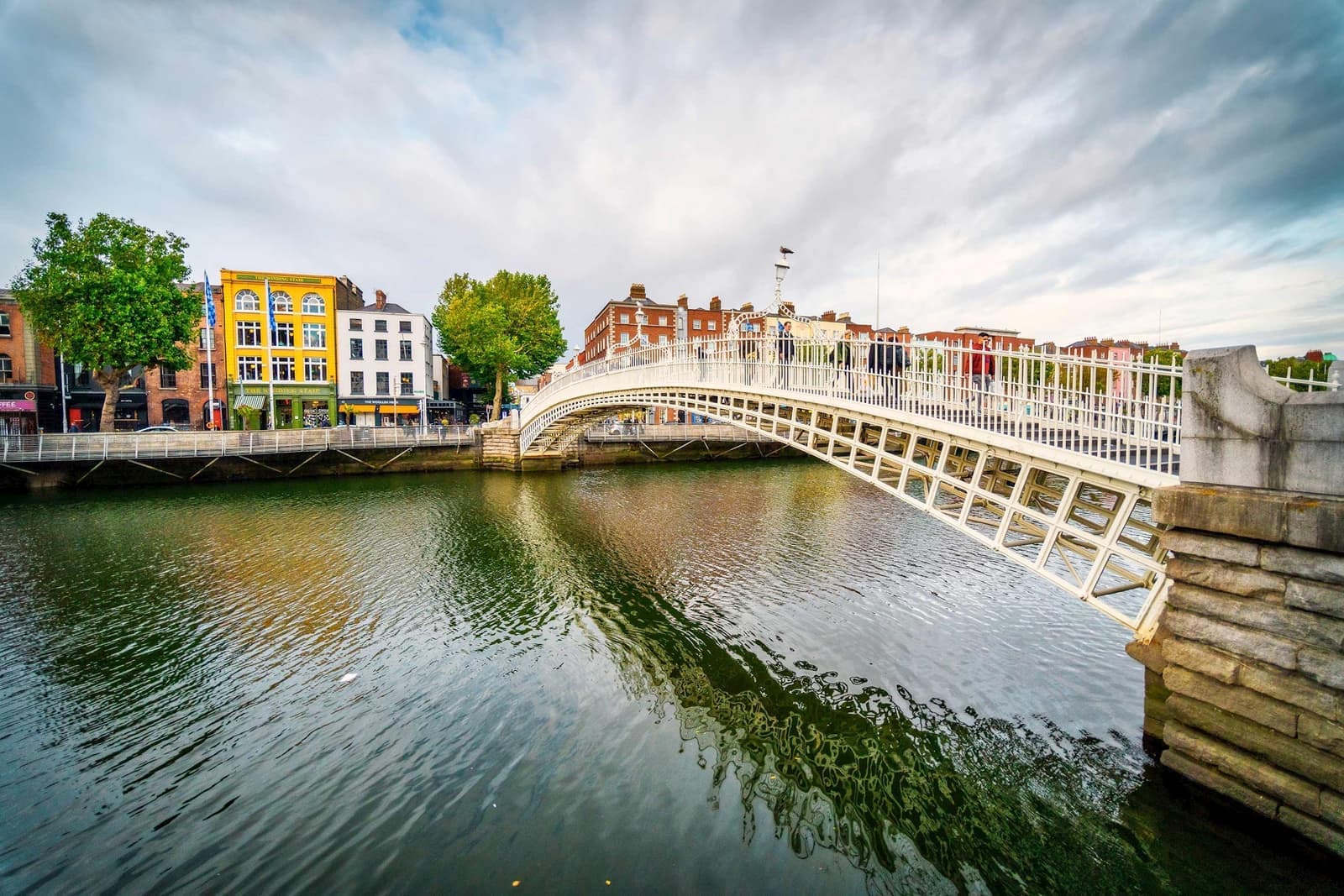 Hapenny Bridge in Dublin, Ireland