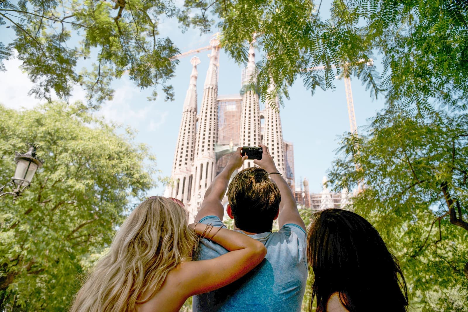 The La Sagrada Familia in Barcelona, Spain