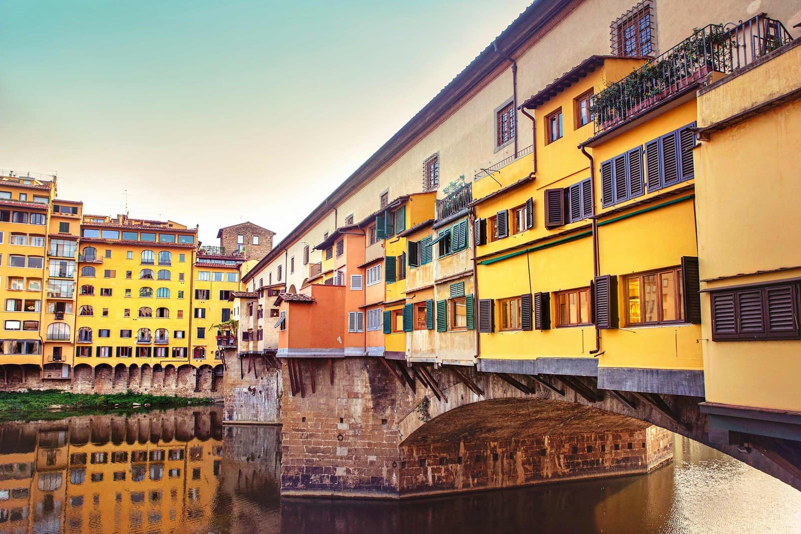 View of the Ponte Vecchio in Florence, Italy