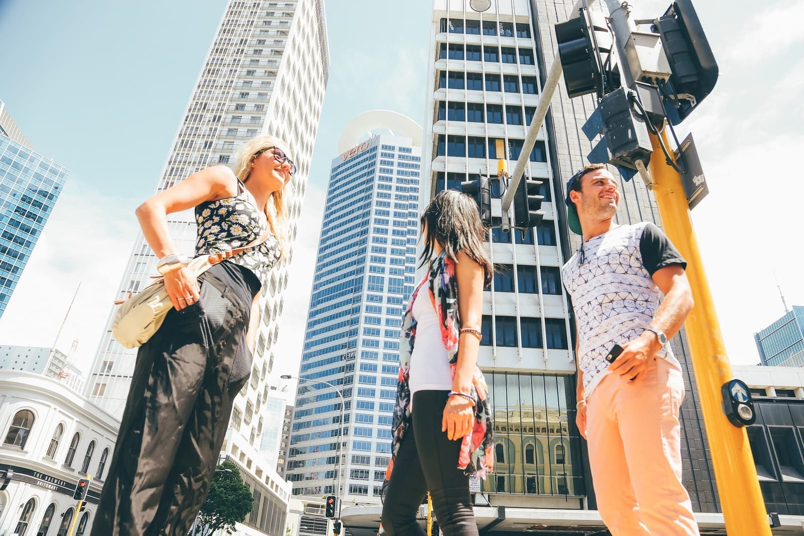 Travellers in Auckland, New Zealand