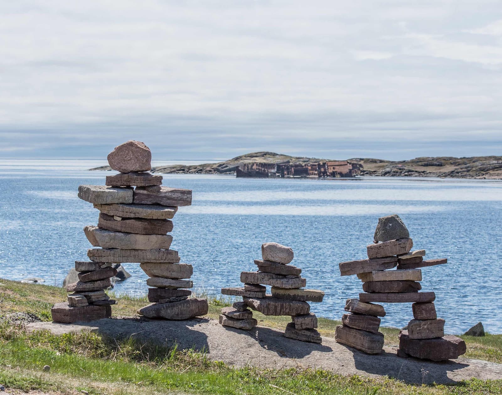 Inukshuks at Red Bay, Canada