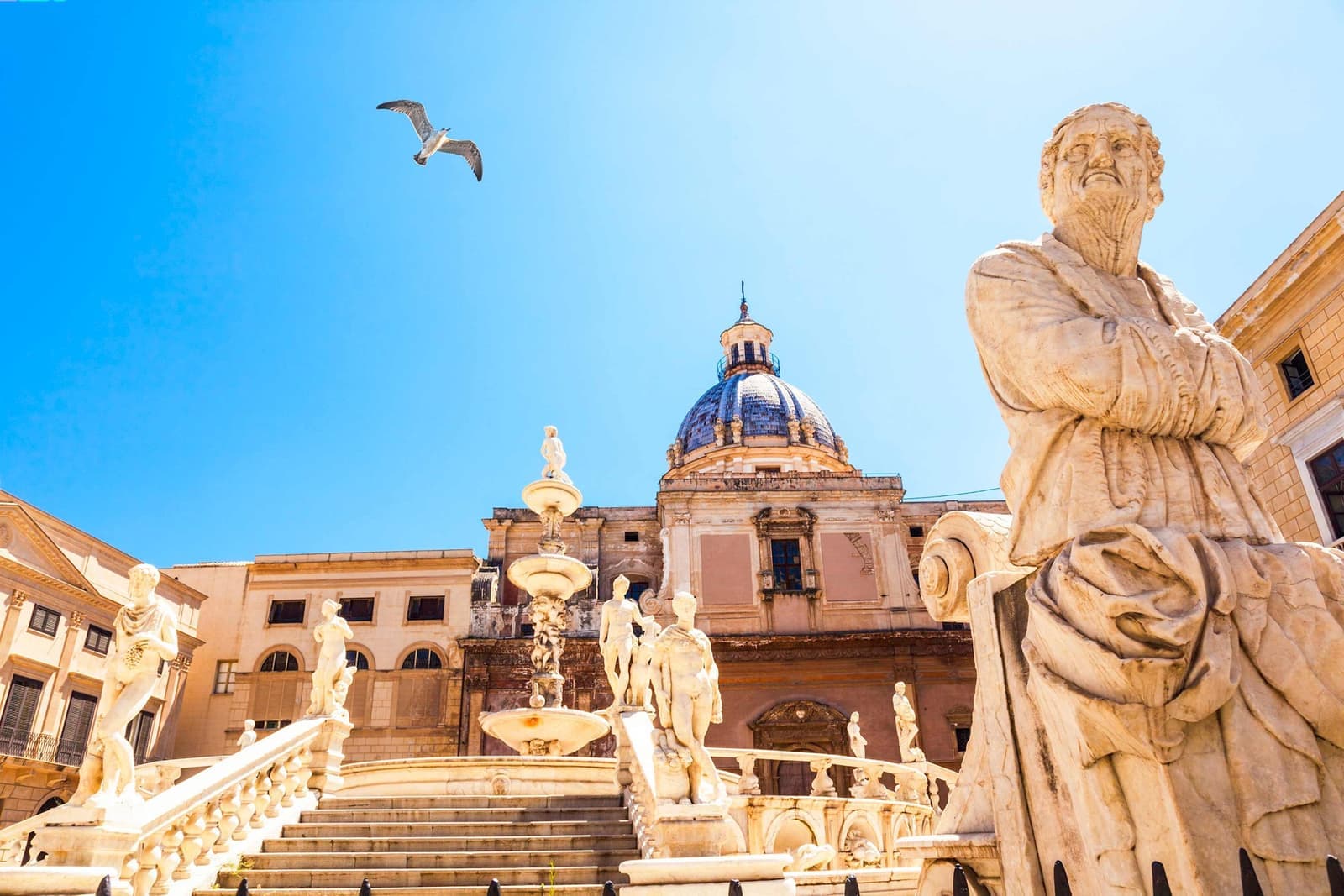 Piazza Pretoria in Palermo, Italy