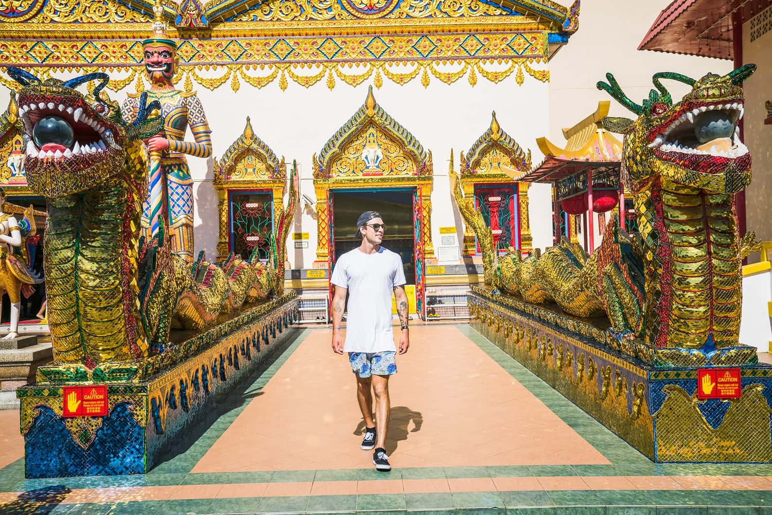 Decorated Temple Building in Penang, Malaysia
