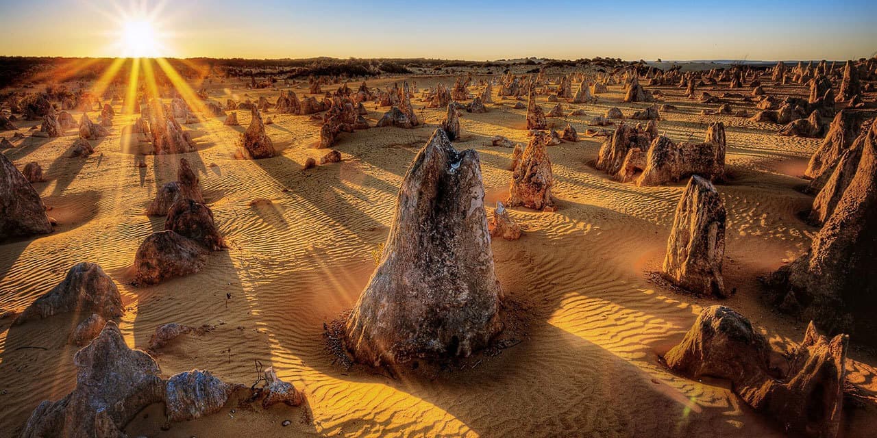 The Pinnacles, Nambung National Park – Credit: Getty Images