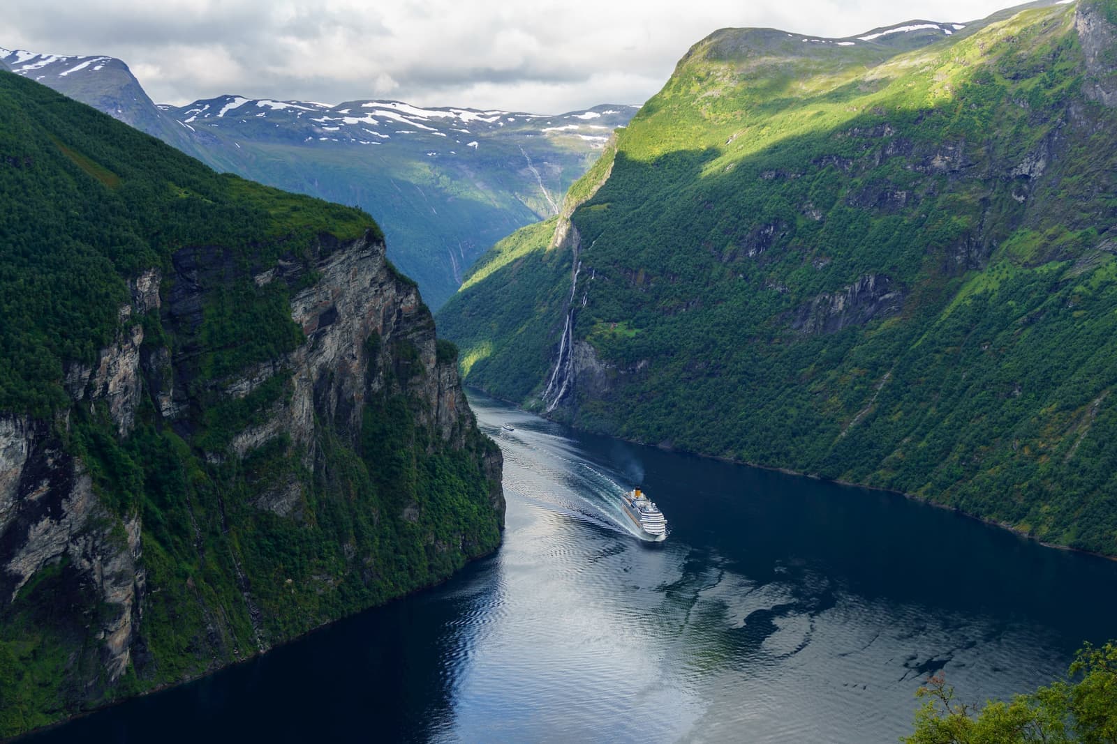 View of the Geirangerfjord in Norway