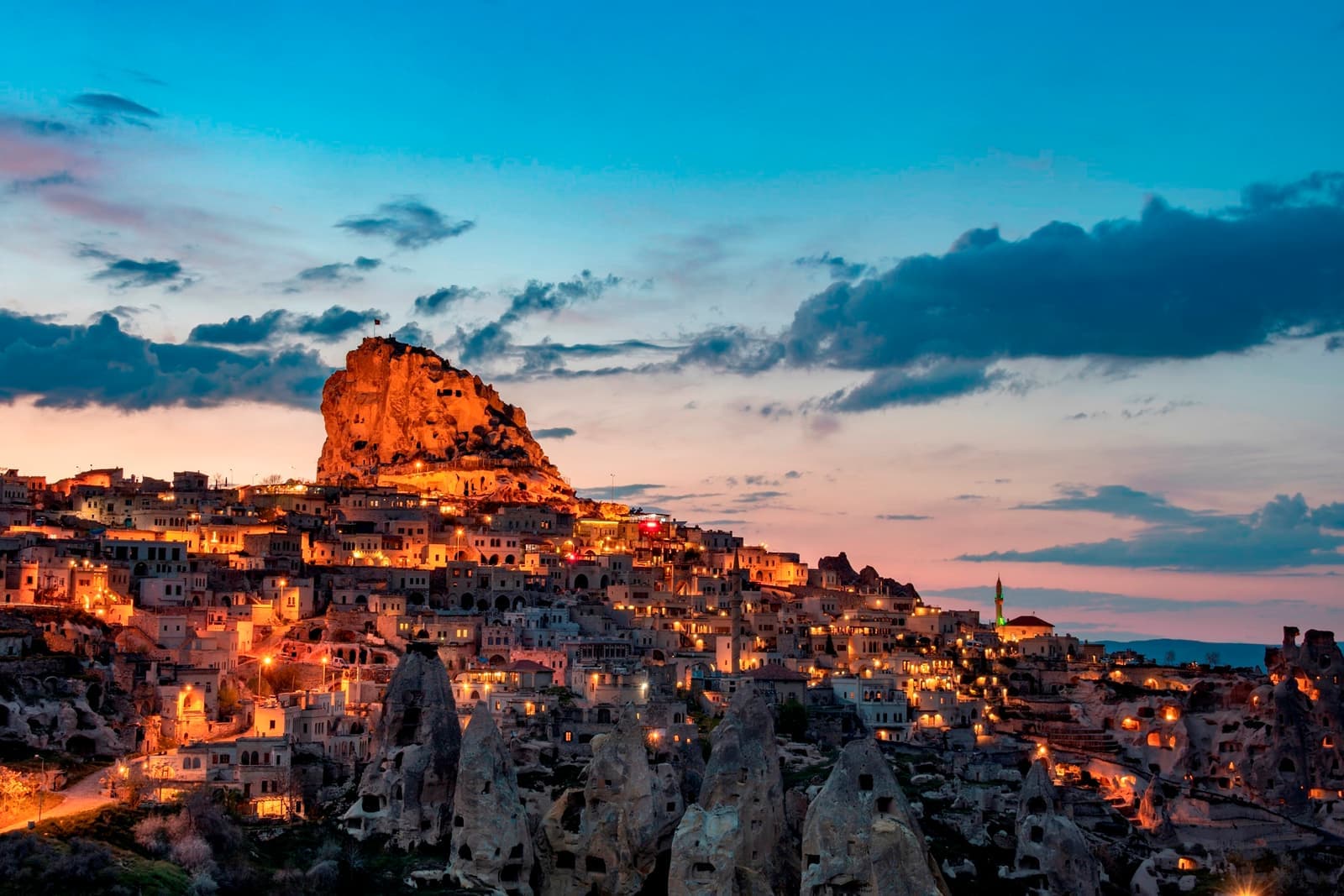 Uchisar Castle Cappadocia, Turkey
