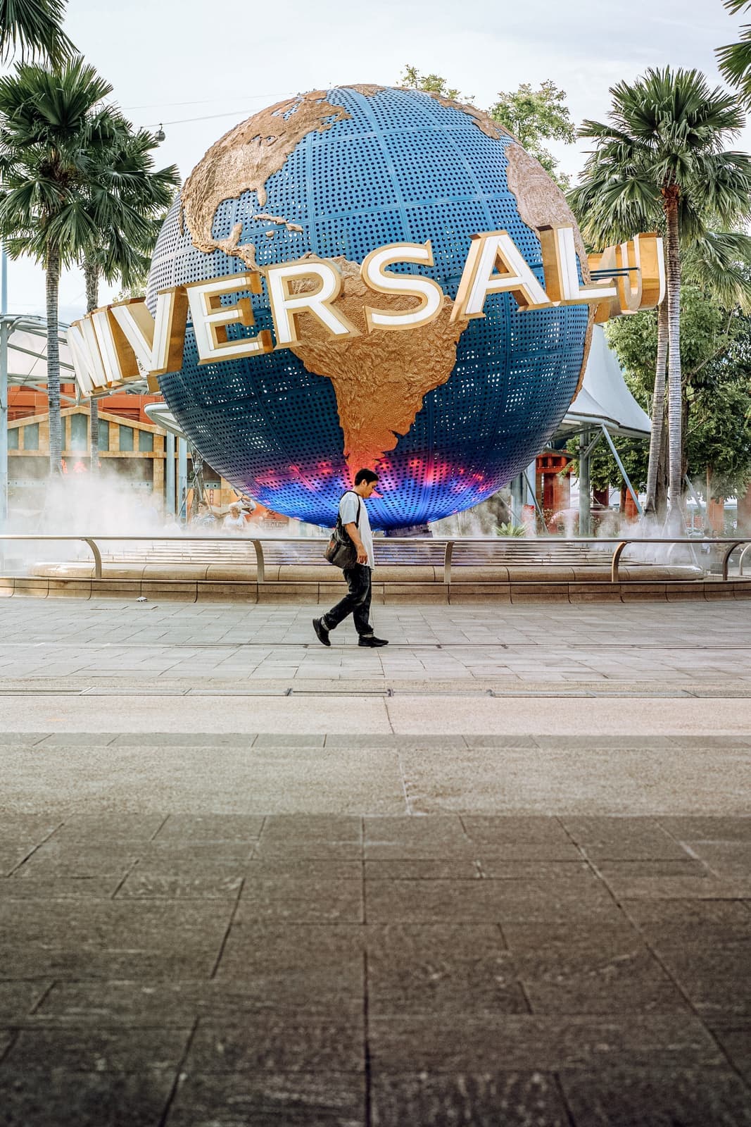 Traveller at Universal Studios in Orlando, USA