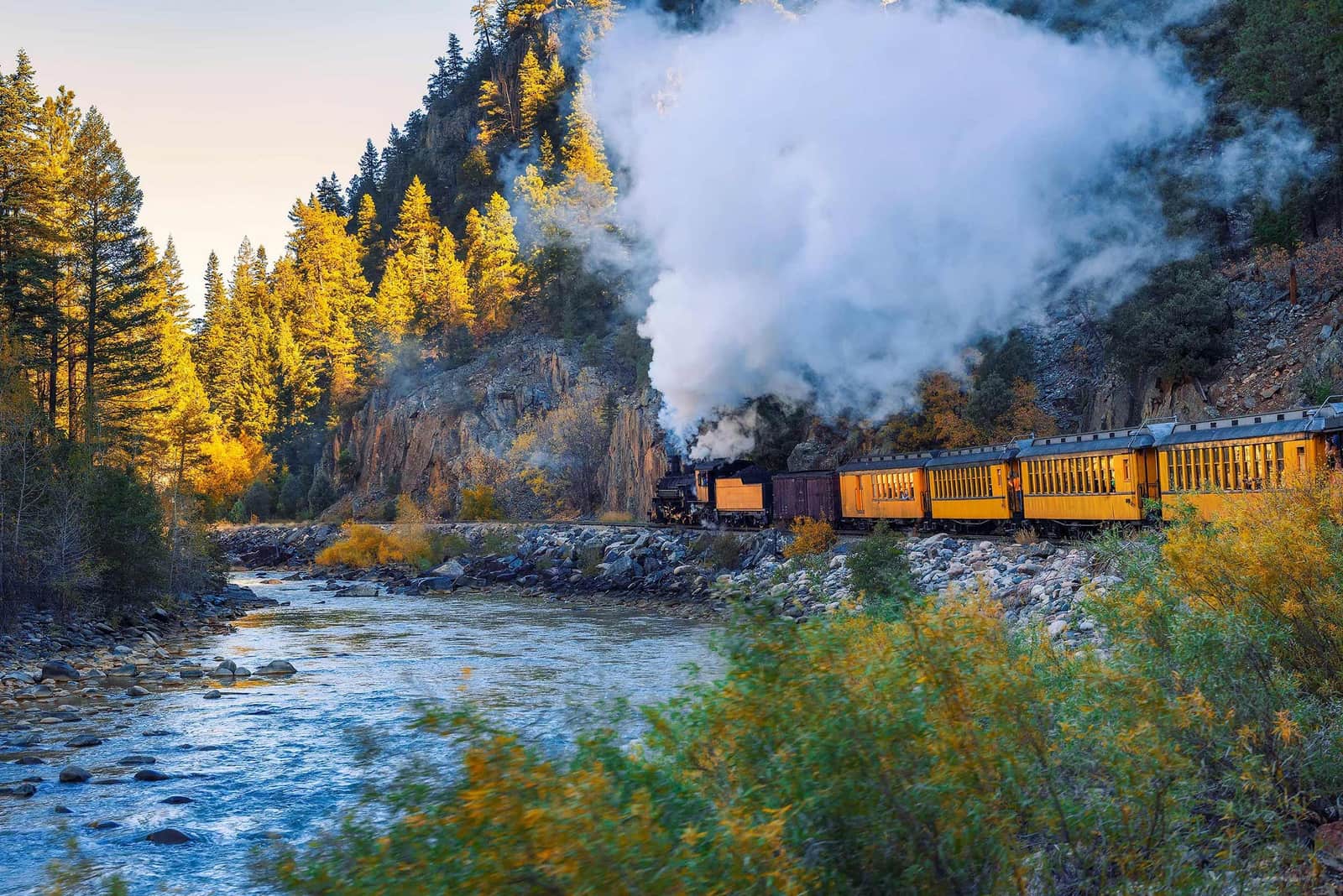 Silverton Narrow Gauge Railroad in Durango, USA