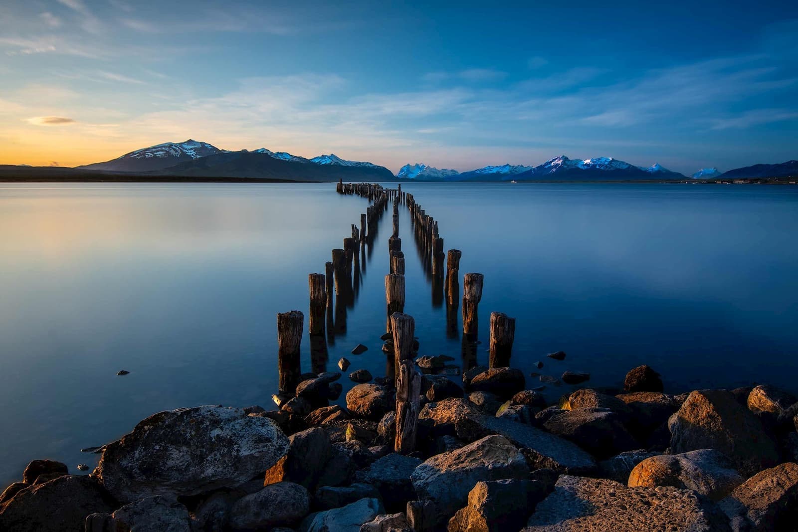 Lake in Puerto Natales, Chile