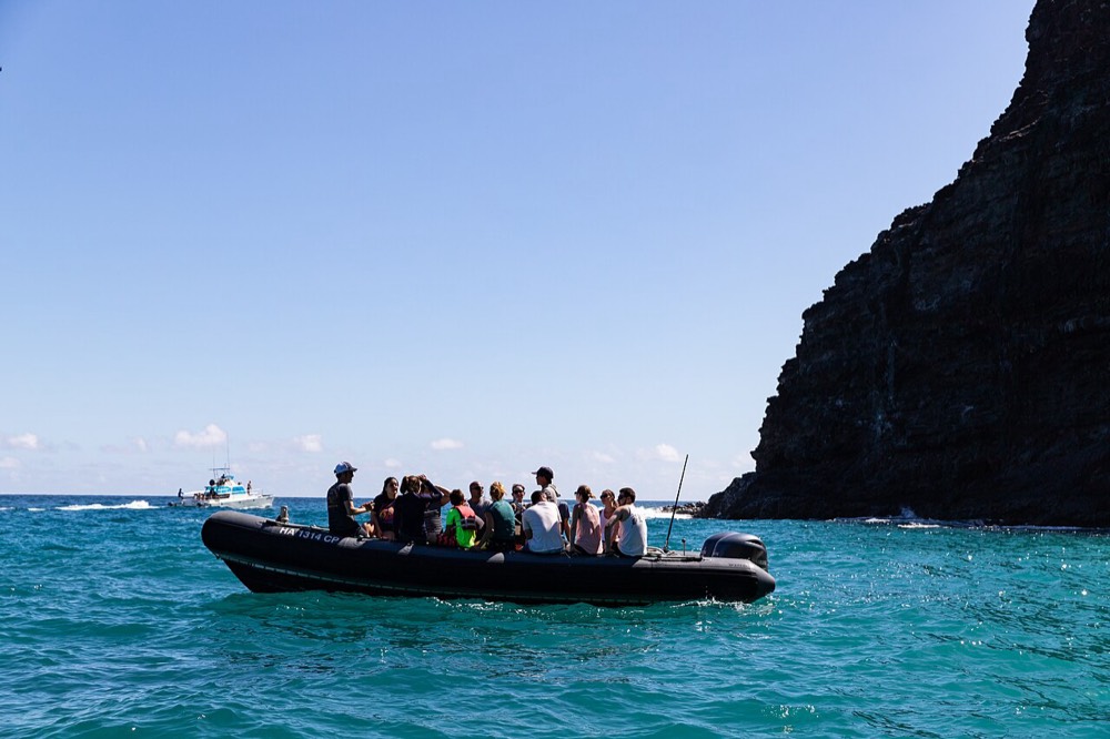 Na Pali Coast by boat